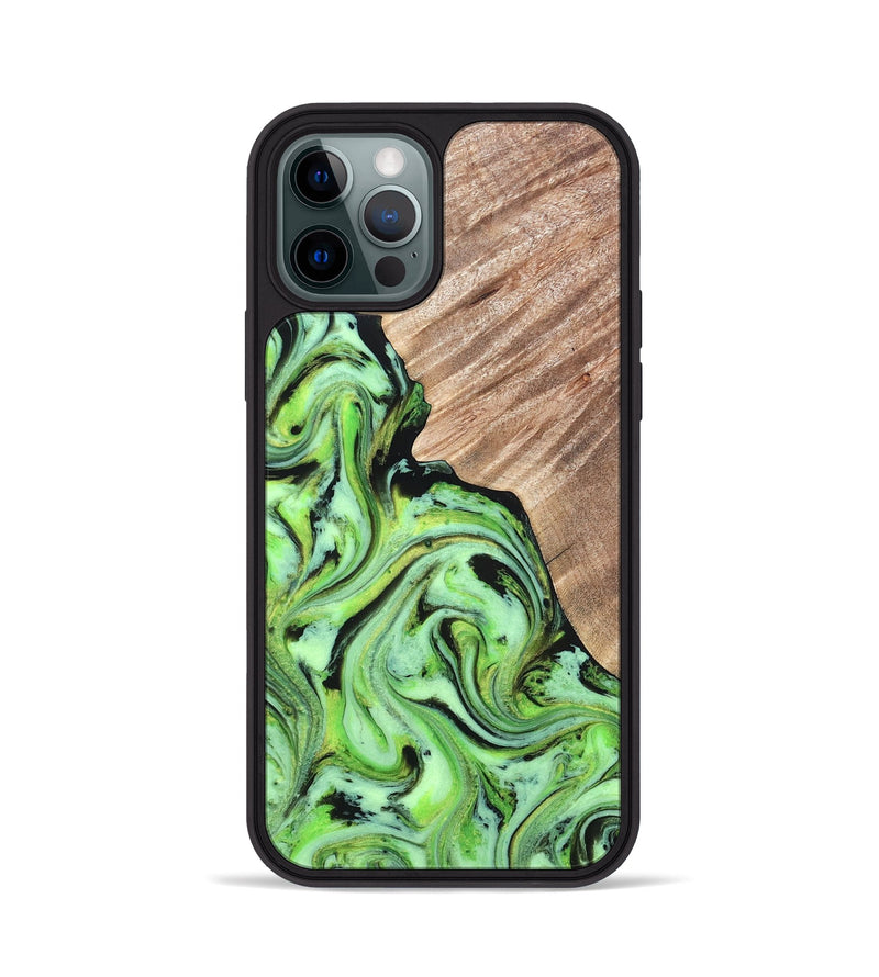 iPhone 12 Pro Wood Phone Case - Sunny (Neon, 819750)