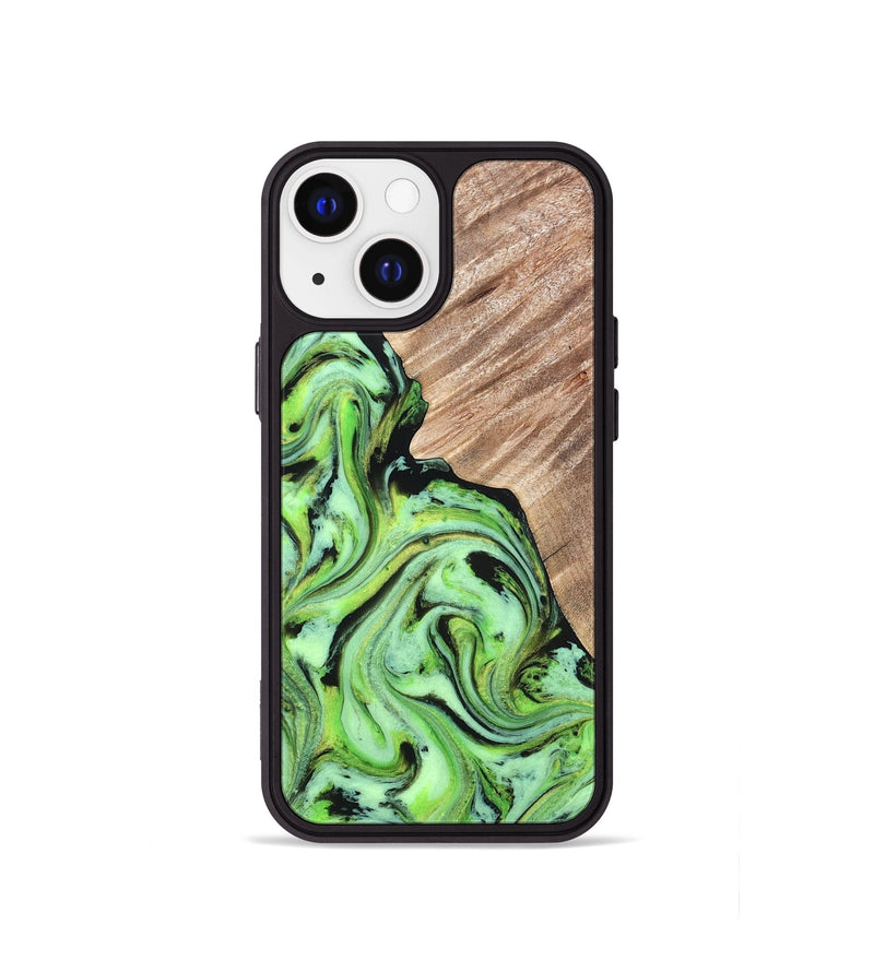 iPhone 13 mini Wood Phone Case - Sunny (Neon, 819750)