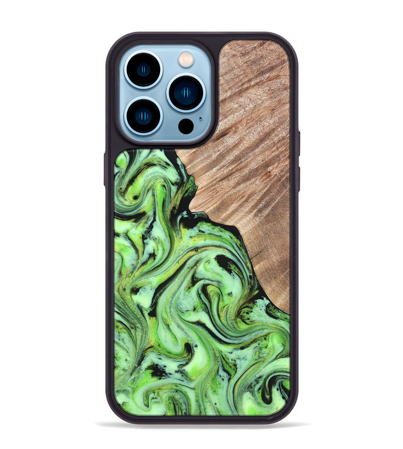 iPhone 14 Pro Max Wood Phone Case - Sunny (Neon, 819750)