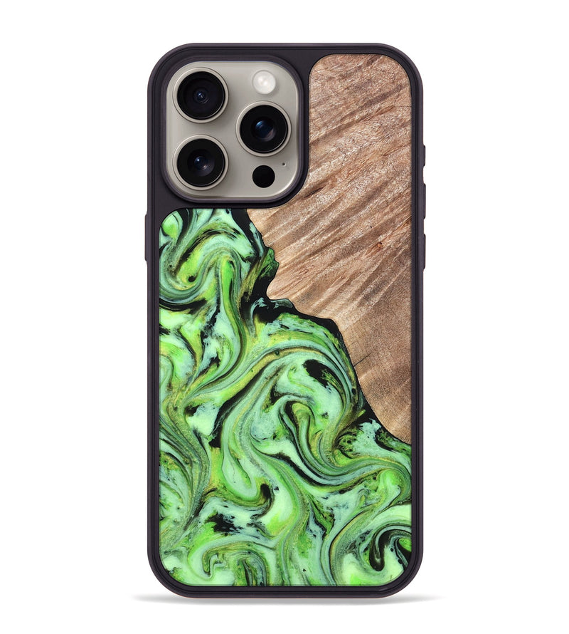 iPhone 15 Pro Max Wood Phone Case - Sunny (Neon, 819750)