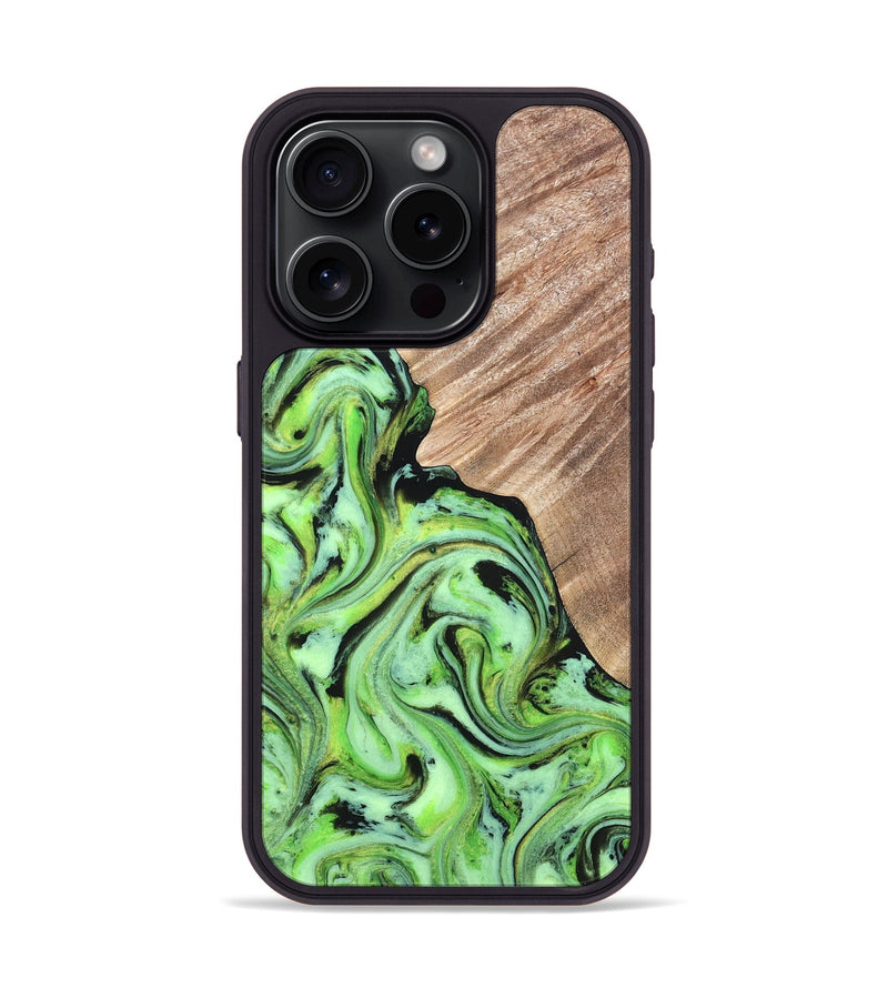 iPhone 15 Pro Wood Phone Case - Sunny (Neon, 819750)