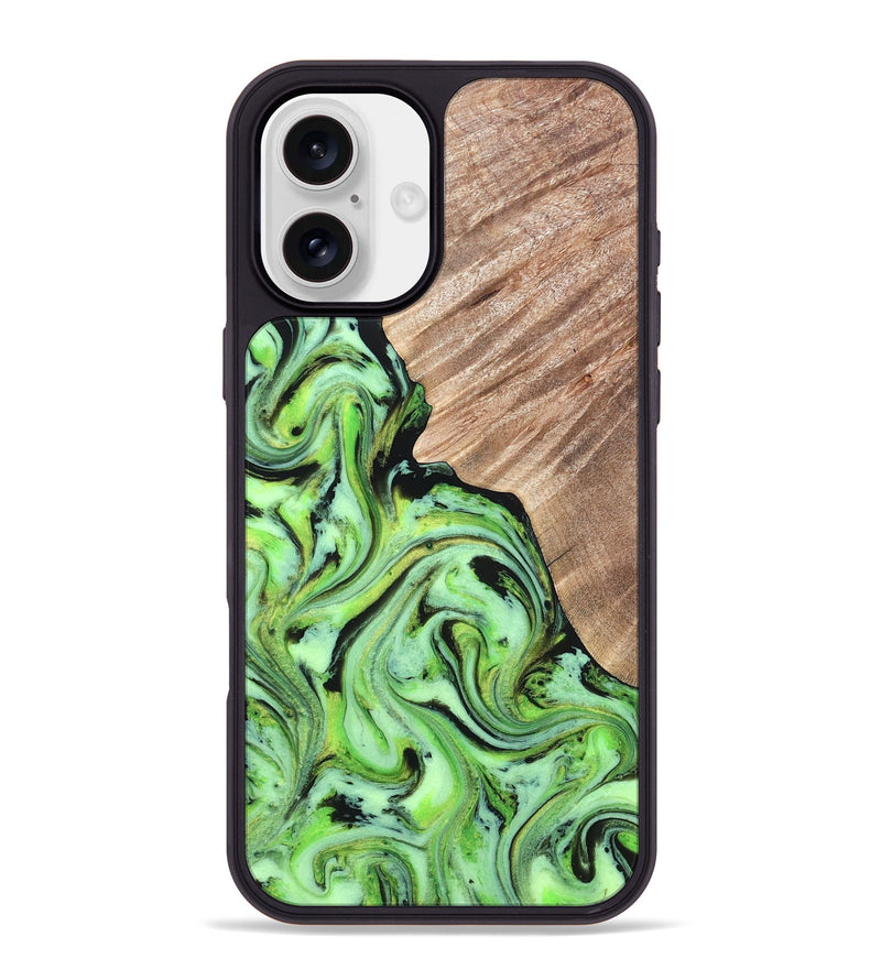 iPhone 16 Plus Wood Phone Case - Sunny (Neon, 819750)