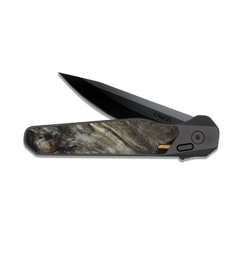 EDC Dark Slate Wood Pocket Knife - Trish (Neon, 819751)