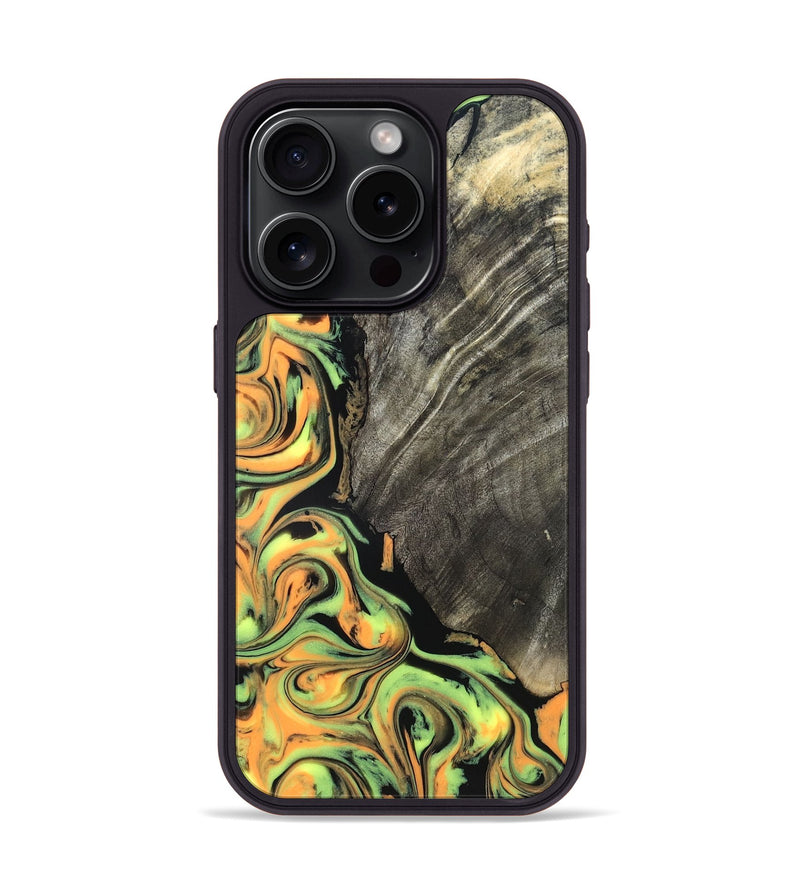 iPhone 15 Pro Wood Phone Case - Trish (Neon, 819751)