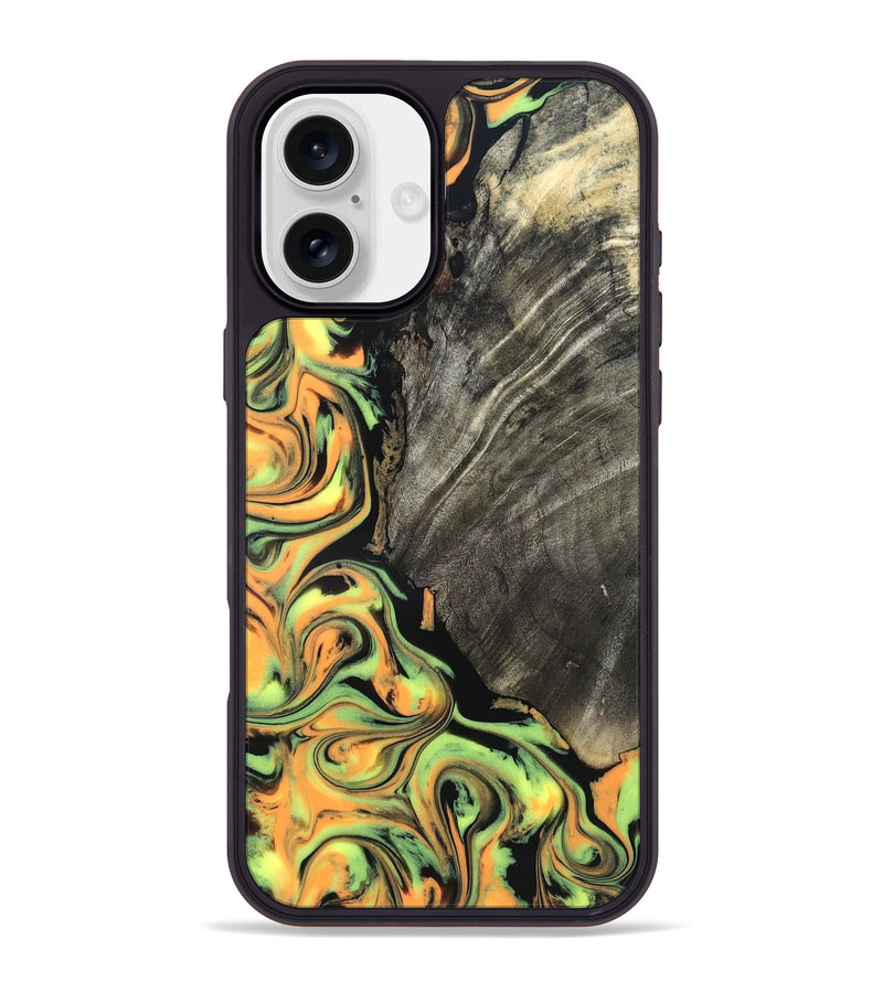 iPhone 16 Plus Wood Phone Case - Trish (Neon, 819751)