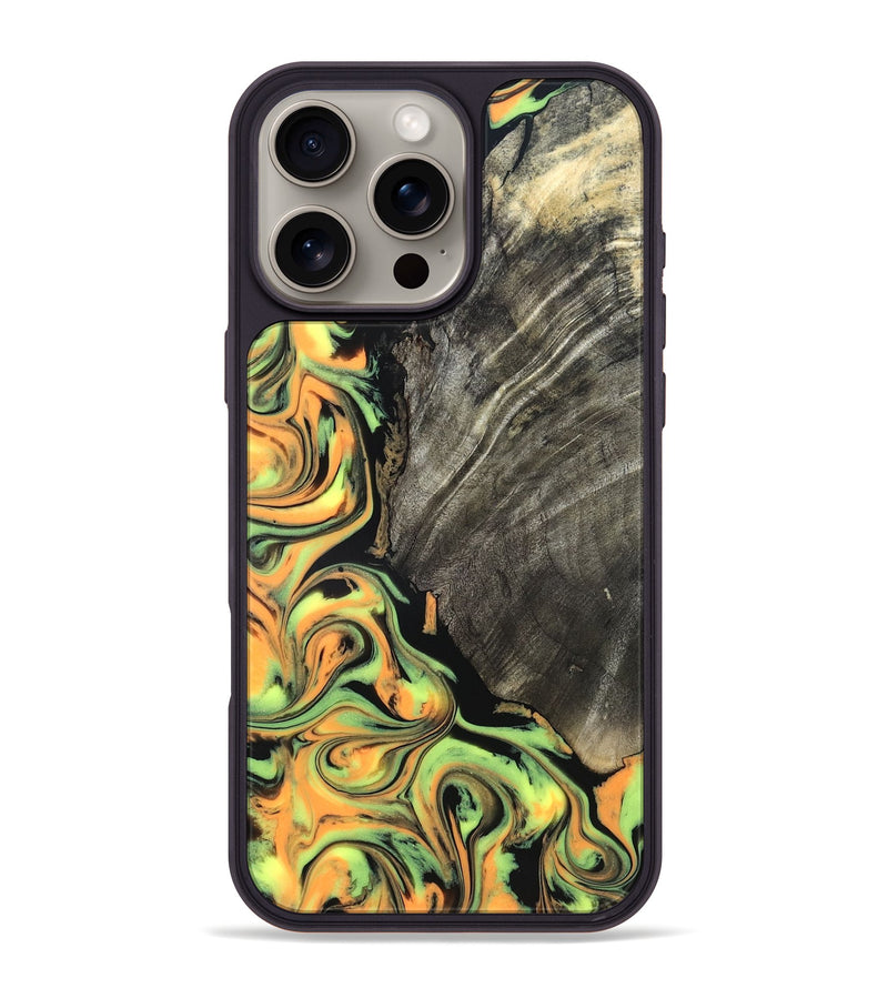 iPhone 16 Pro Max Wood Phone Case - Trish (Neon, 819751)