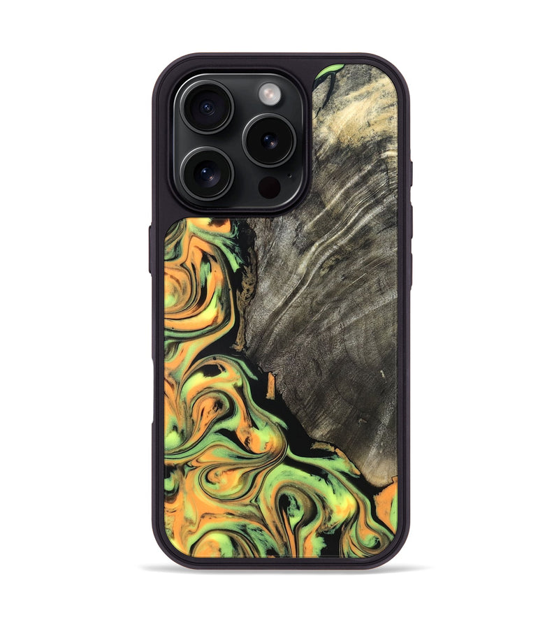 iPhone 16 Pro Wood Phone Case - Trish (Neon, 819751)