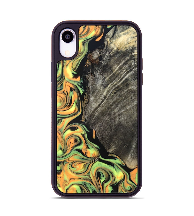 iPhone Xr Wood Phone Case - Trish (Neon, 819751)