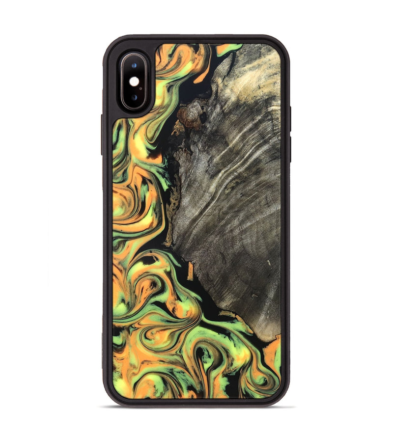 iPhone Xs Max Wood Phone Case - Trish (Neon, 819751)
