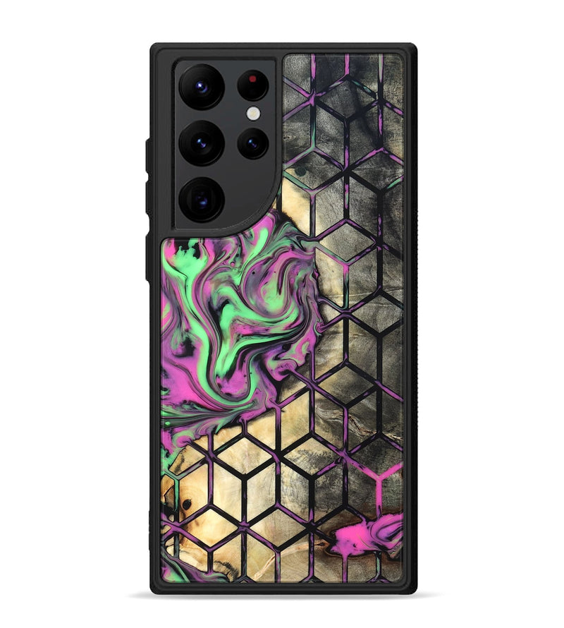 Galaxy S22 Ultra Wood Phone Case - Andria (Neon, 819752)