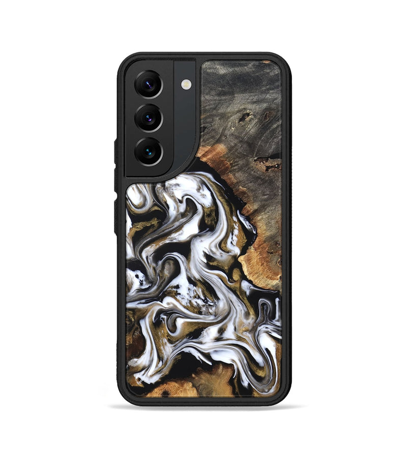 Galaxy S22 Wood Phone Case - Layla (Black & White, 819753)