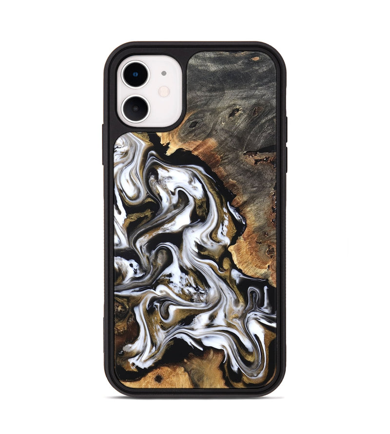 iPhone 11 Wood Phone Case - Layla (Black & White, 819753)