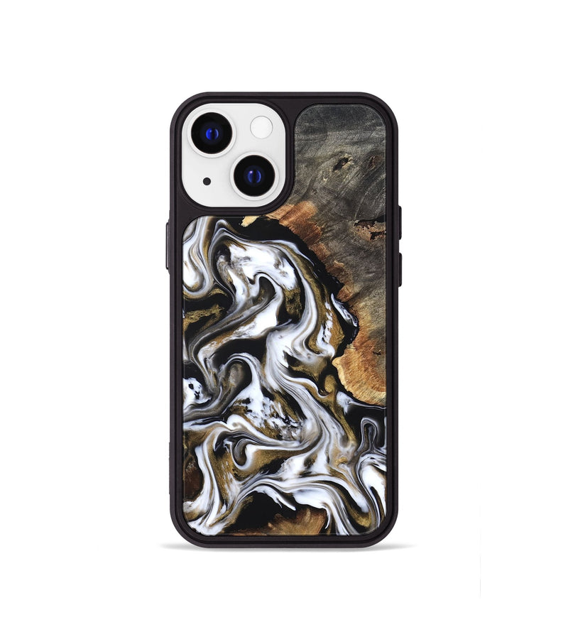 iPhone 13 mini Wood Phone Case - Layla (Black & White, 819753)