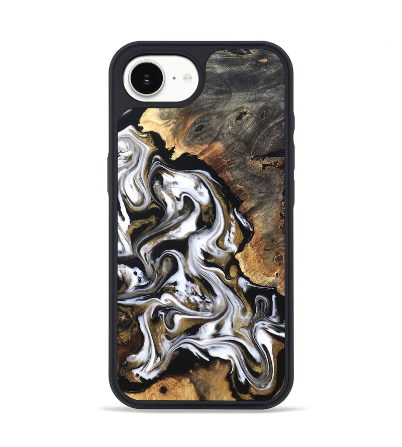 iPhone 16e Wood Phone Case - Layla (Black & White, 819753)