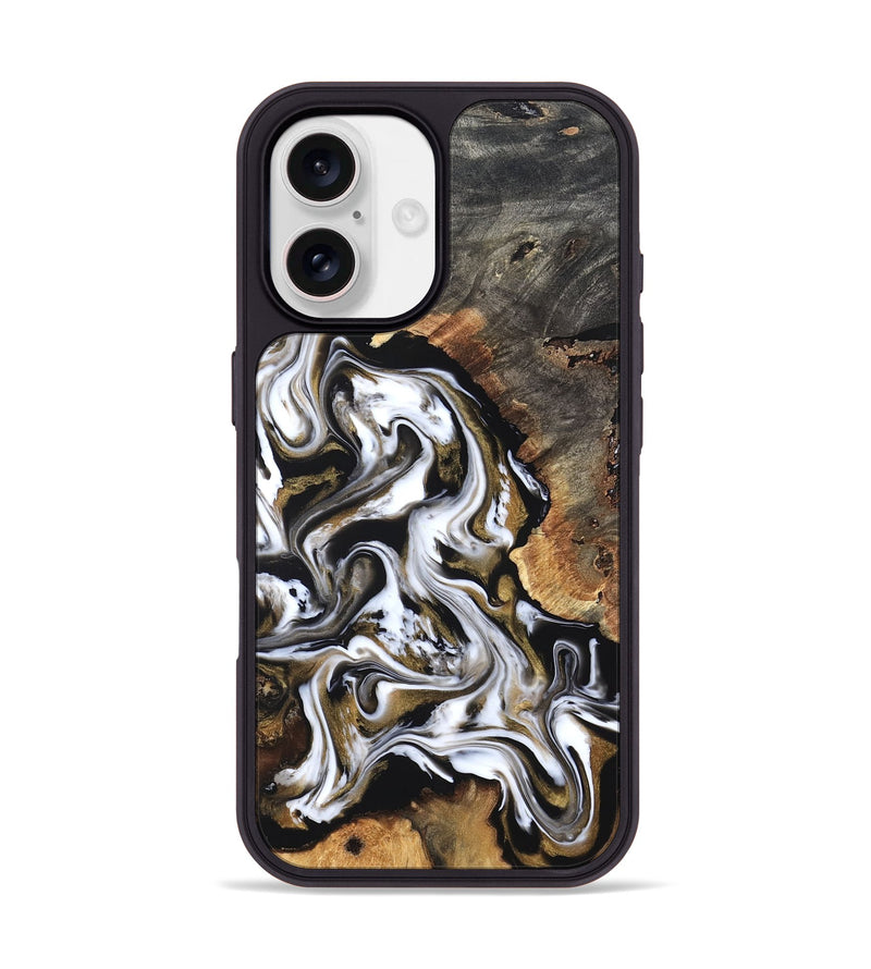 iPhone 17 Wood Phone Case - Layla (Black & White, 819753)