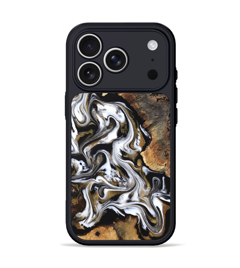 iPhone 17 Pro Wood Phone Case - Layla (Black & White, 819753)