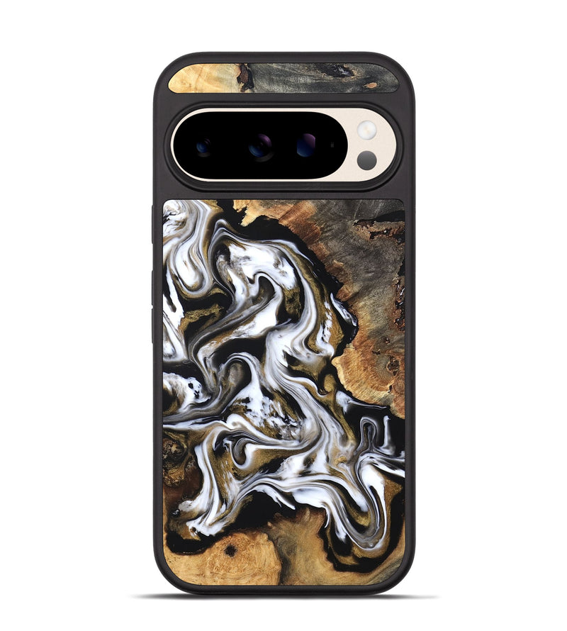 Pixel 10 Wood Phone Case - Layla (Black & White, 819753)