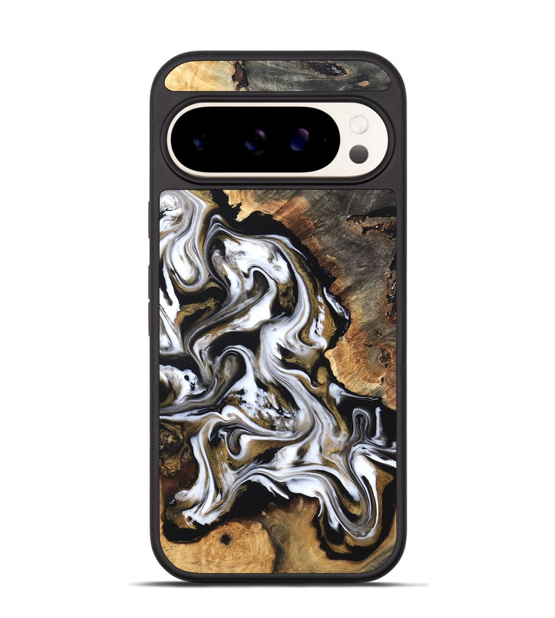 Pixel 9 Wood Phone Case - Layla (Black & White, 819753)
