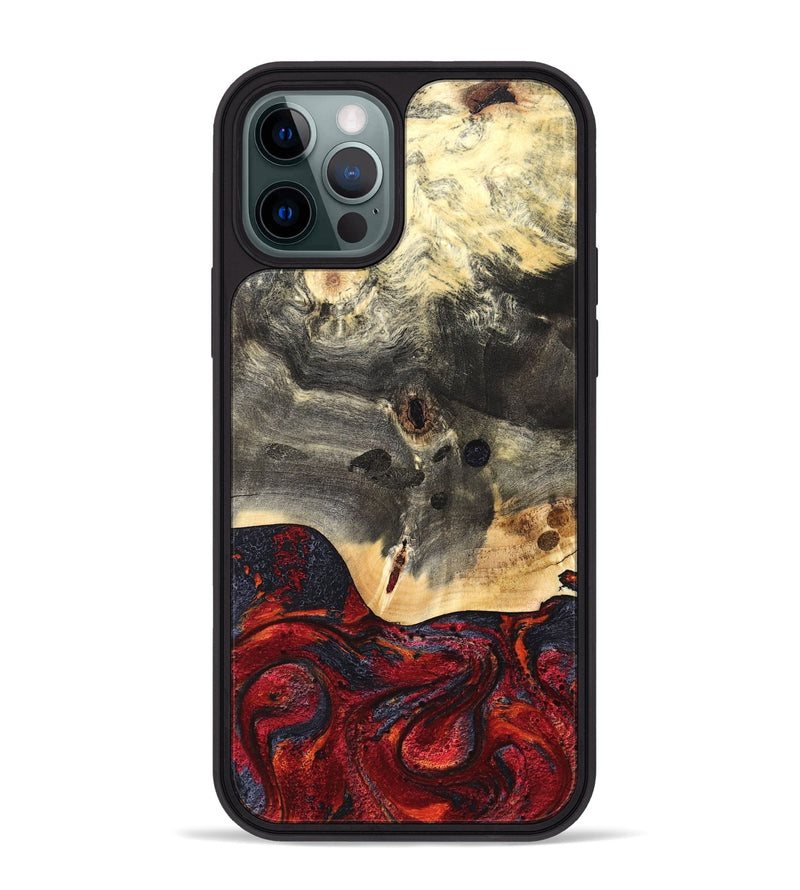 iPhone 12 Pro Max Wood Phone Case - Jazmyn (Red, 819754)