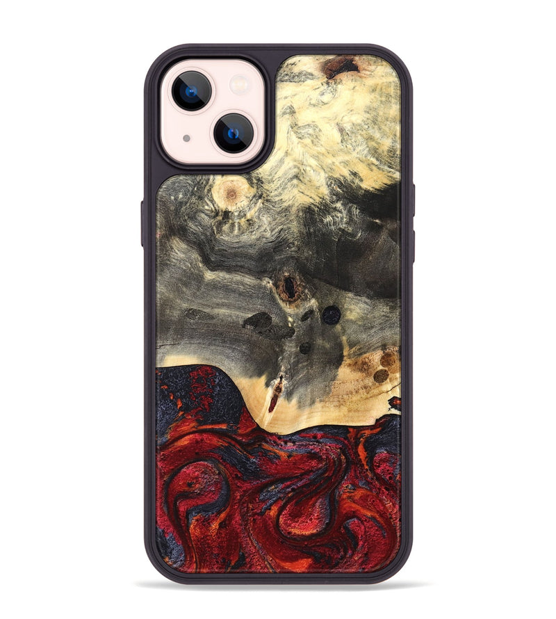 iPhone 14 Plus Wood Phone Case - Jazmyn (Red, 819754)