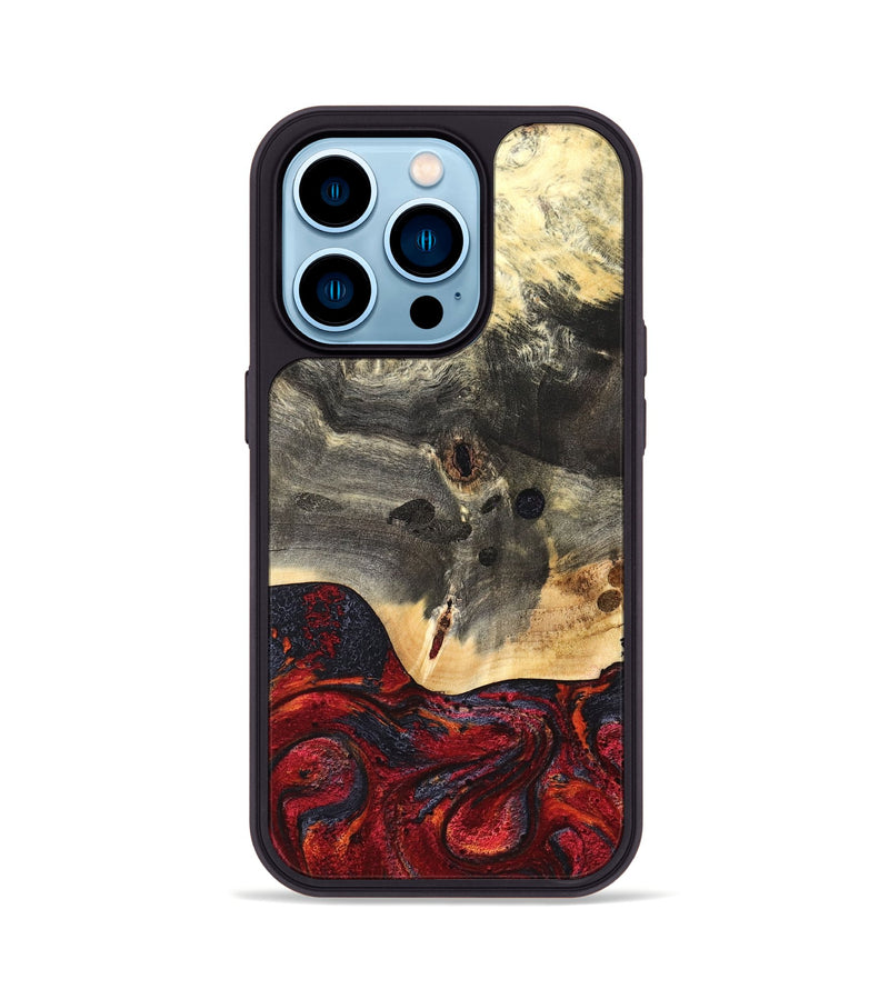iPhone 14 Pro Wood Phone Case - Jazmyn (Red, 819754)