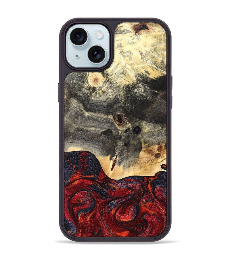 iPhone 15 Plus Wood Phone Case - Jazmyn (Red, 819754)