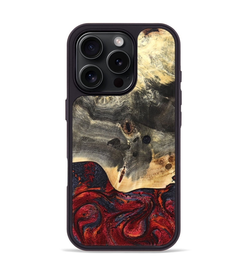 iPhone 16 Pro Wood Phone Case - Jazmyn (Red, 819754)