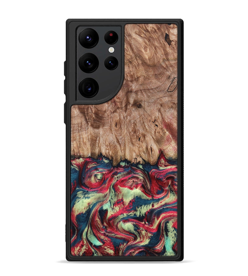 Galaxy S22 Ultra Wood Phone Case - Blanch (Red, 819755)