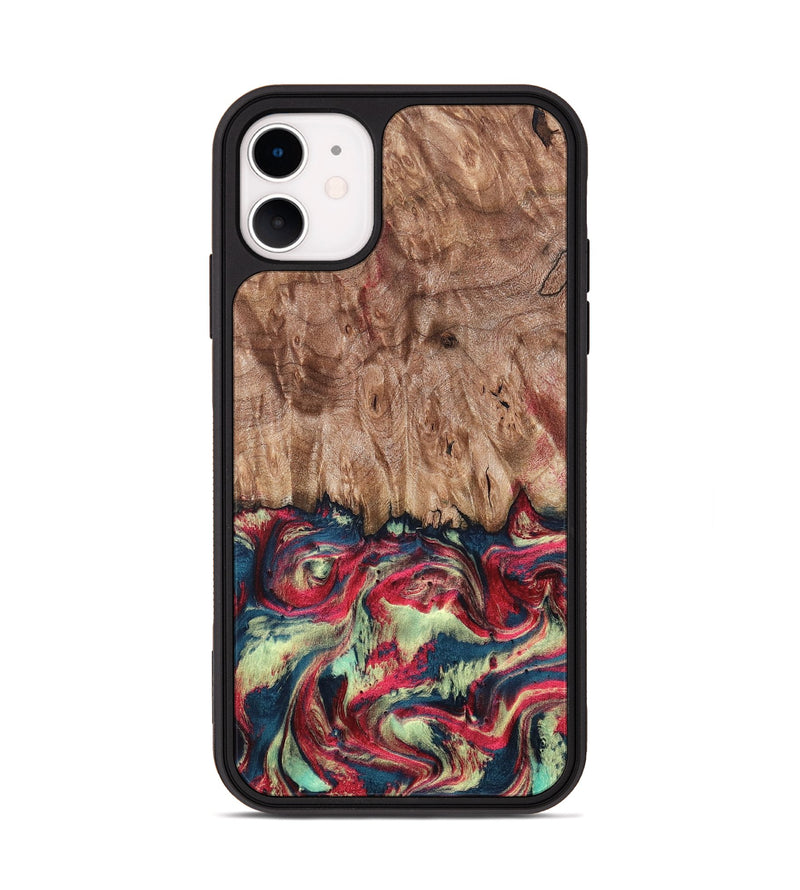 iPhone 11 Wood Phone Case - Blanch (Red, 819755)