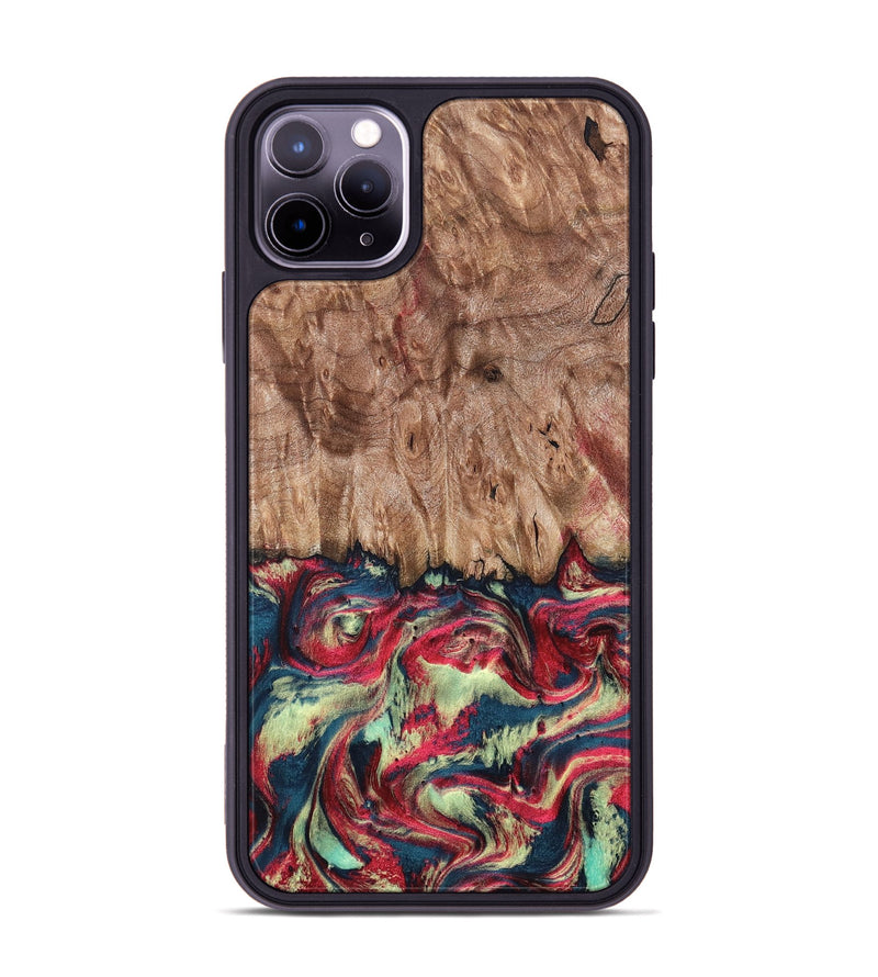 iPhone 11 Pro Max Wood Phone Case - Blanch (Red, 819755)