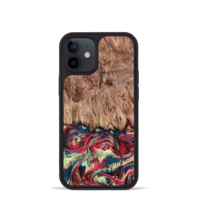 iPhone 12 mini Wood Phone Case - Blanch (Red, 819755)