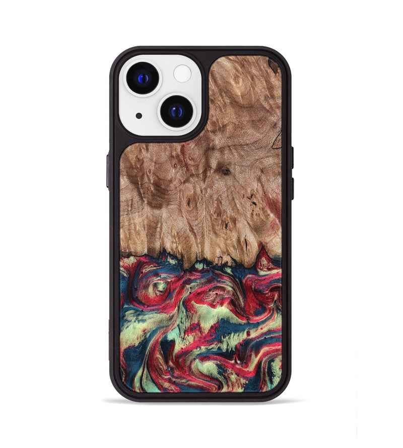 iPhone 13 Wood Phone Case - Blanch (Red, 819755)