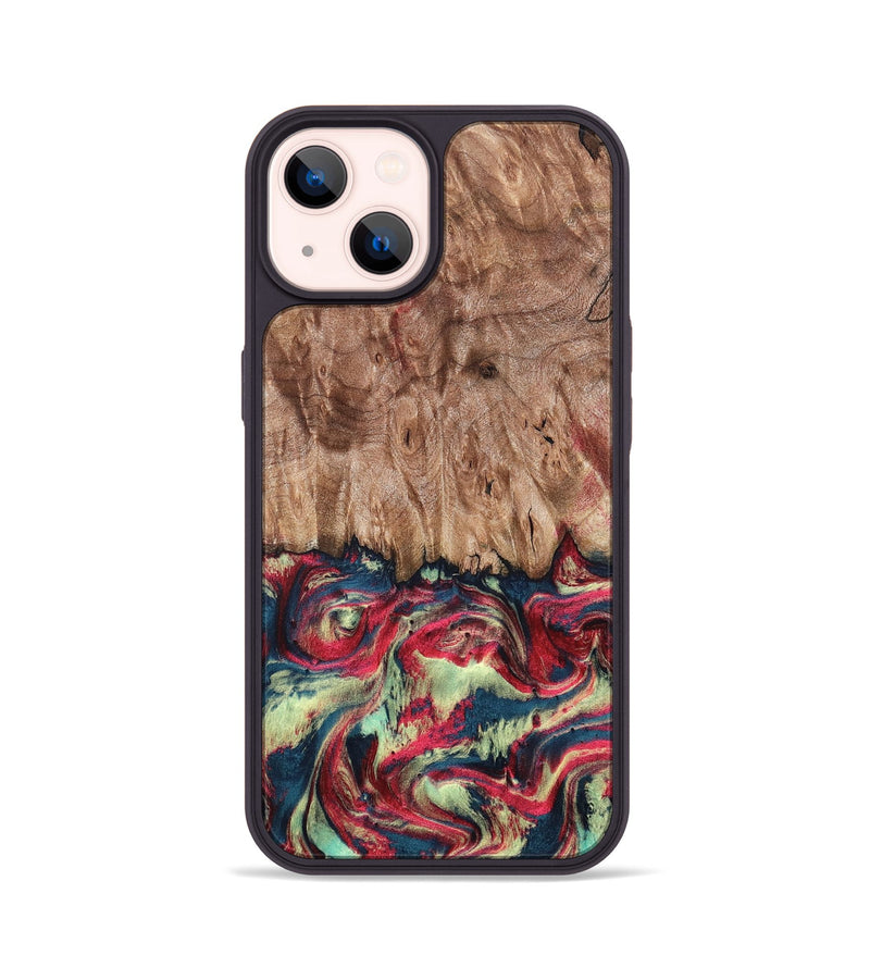 iPhone 14 Wood Phone Case - Blanch (Red, 819755)