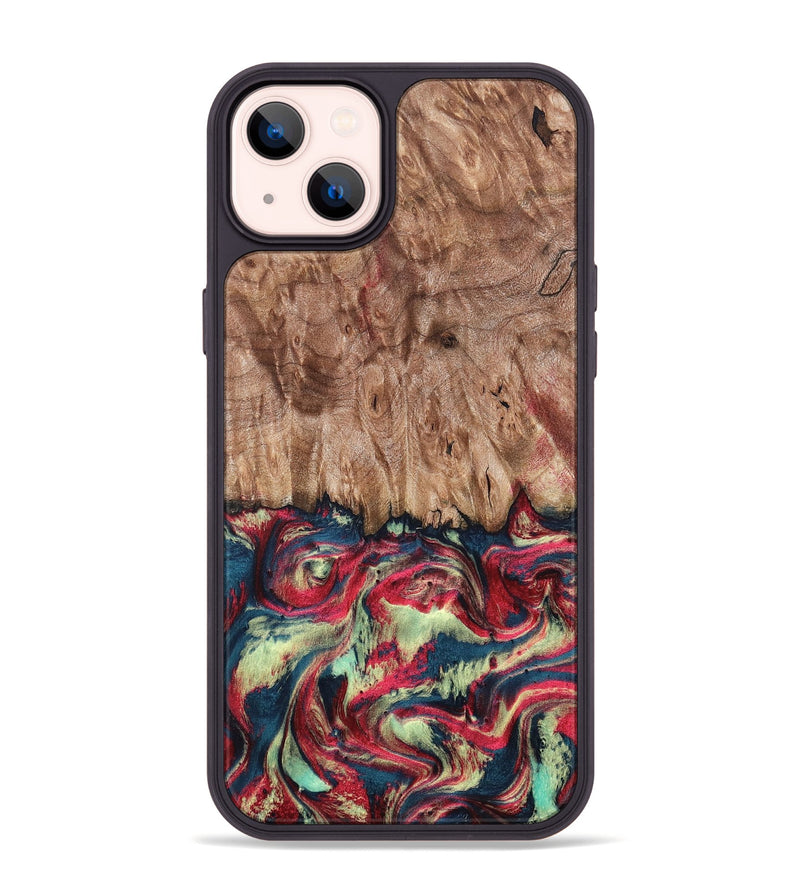 iPhone 14 Plus Wood Phone Case - Blanch (Red, 819755)