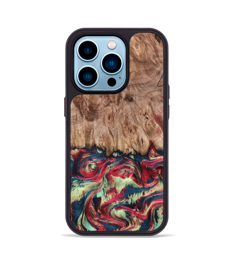 iPhone 14 Pro Wood Phone Case - Blanch (Red, 819755)