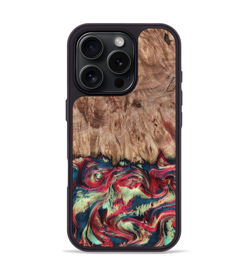 iPhone 16 Pro Wood Phone Case - Blanch (Red, 819755)