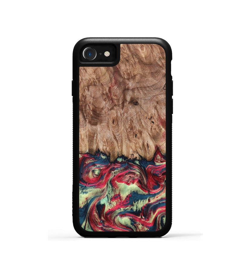 iPhone SE Wood Phone Case - Blanch (Red, 819755)
