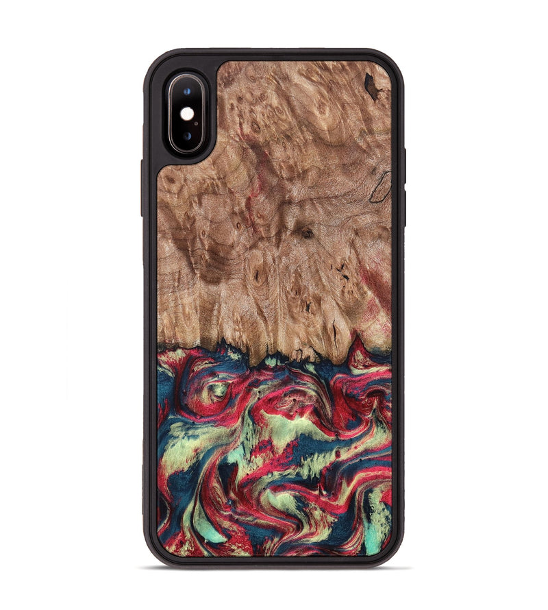 iPhone Xs Max Wood Phone Case - Blanch (Red, 819755)