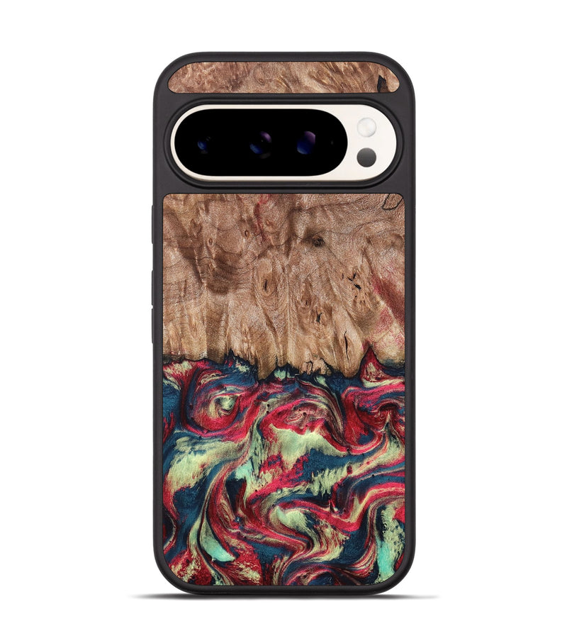 Pixel 9 Wood Phone Case - Blanch (Red, 819755)