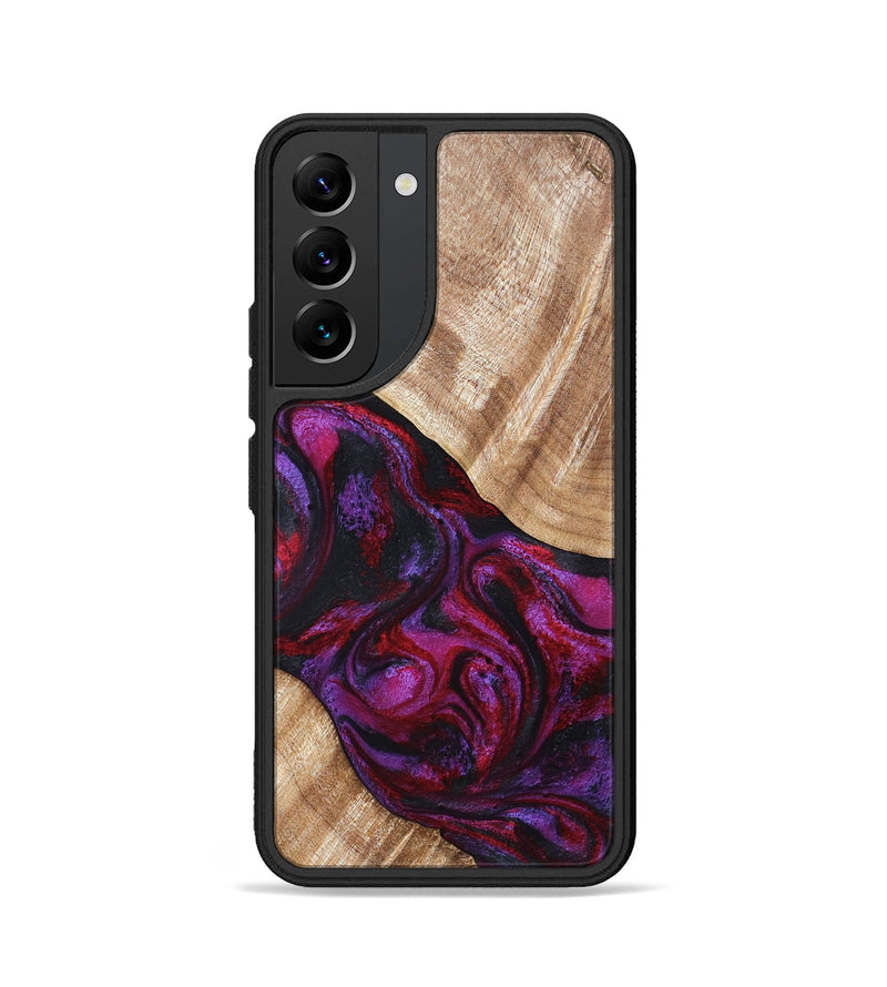 Galaxy S22 Wood Phone Case - Margot (Red, 819756)