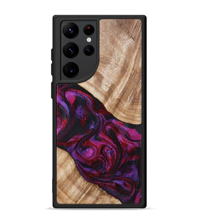 Galaxy S22 Ultra Wood Phone Case - Margot (Red, 819756)