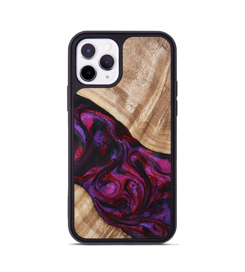 iPhone 11 Pro Wood Phone Case - Margot (Red, 819756)