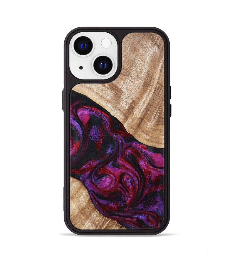 iPhone 13 Wood Phone Case - Margot (Red, 819756)