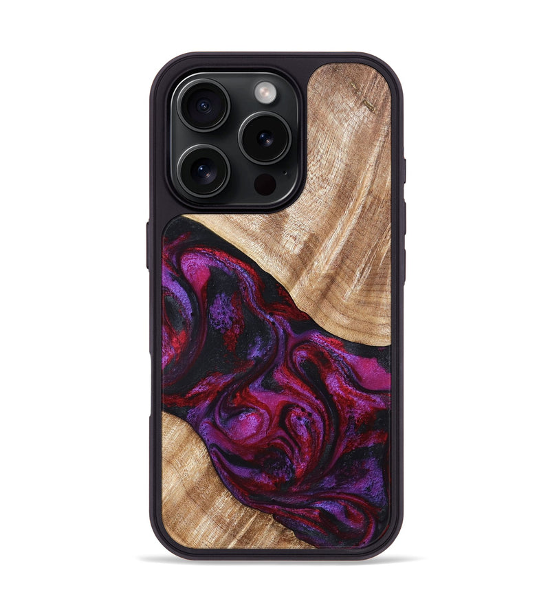iPhone 16 Pro Wood Phone Case - Margot (Red, 819756)