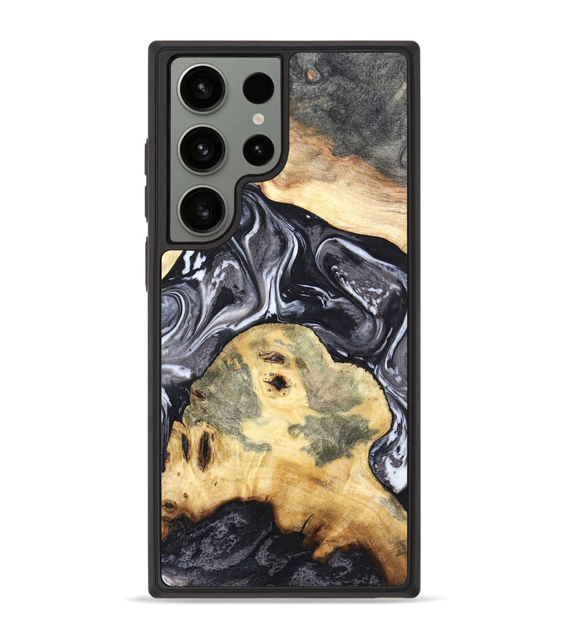 Galaxy S23 Ultra Wood Phone Case - Odis (Black & White, 819757)