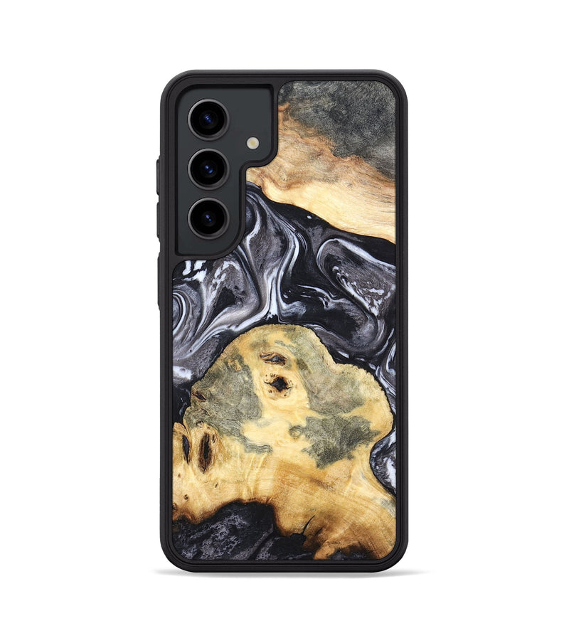 Galaxy S24 Wood Phone Case - Odis (Black & White, 819757)