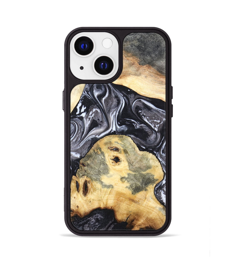 iPhone 13 Wood Phone Case - Odis (Black & White, 819757)