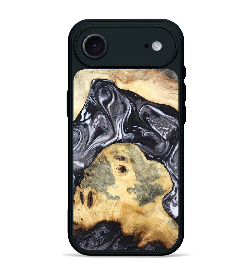 iPhone 17 Air Wood Phone Case - Odis (Black & White, 819757)