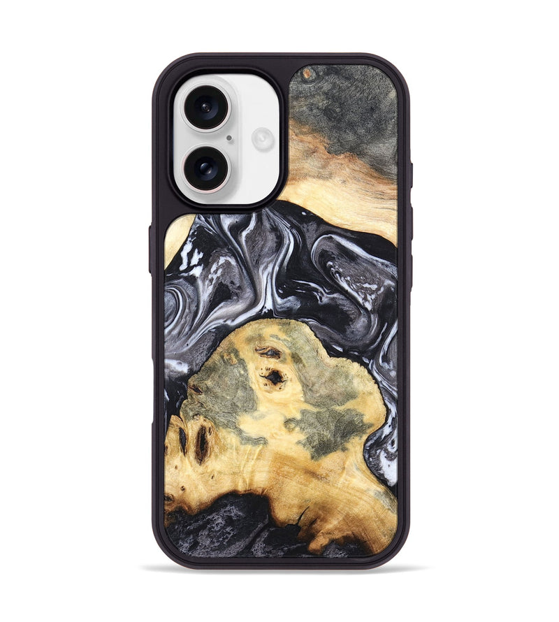 iPhone 17 Wood Phone Case - Odis (Black & White, 819757)