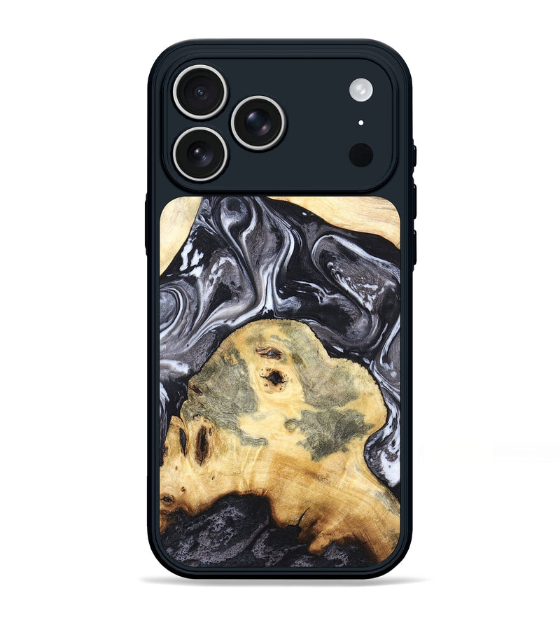 iPhone 17 Pro Max Wood Phone Case - Odis (Black & White, 819757)
